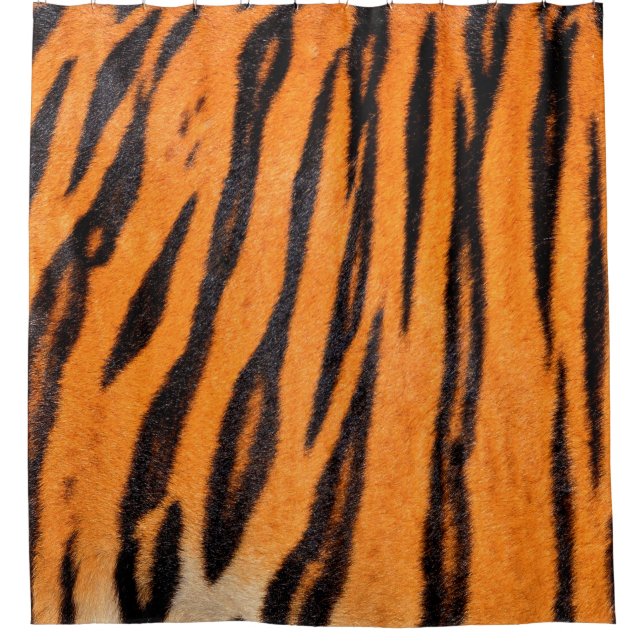 Tigerdruck-Textur Duschvorhang (Vorderseite)