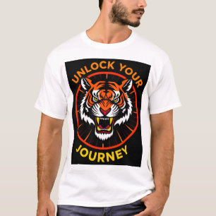 TigerEmblem mit Motivierend Text T-Shirt