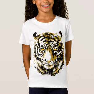 Tigergelb - farbenfroher Tiger-T - Shirt