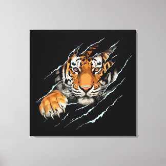 Tigergemälde auf Keilrahmenleinwand Leinwanddruck