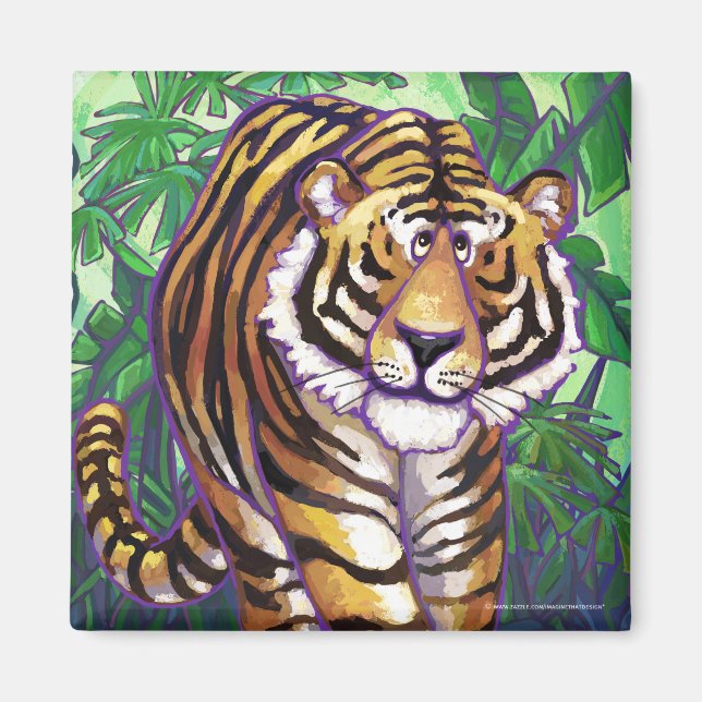 Tigergeschenke und -zubehör magnet (Vorne)