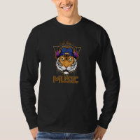 Tigergesicht mit Headphone Cool Rock Music Big Cat