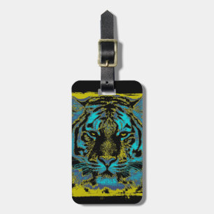 Tigergesicht Nah-up 9 Gepäckanhänger