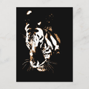 Tigergesicht Postkarte