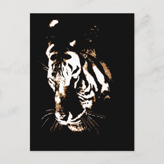 Tigergesicht Postkarte (Vorderseite)