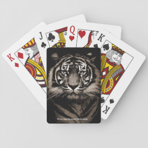 Tigergesicht Spielkarten