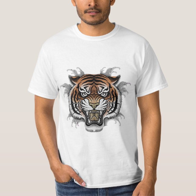 Tigergesicht T-Shirt (Vorderseite)