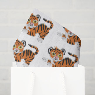 Tigergestaltung Seidenpapier