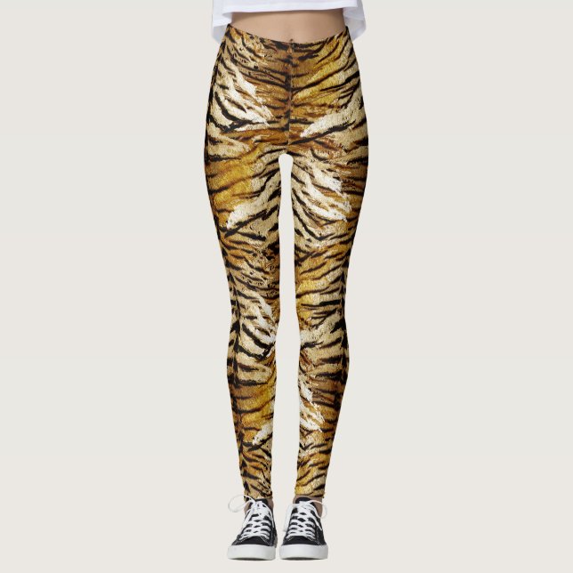 Tigerhaut, stylish, tiger, gestreift, tierischer A Leggings (Vorderseite)