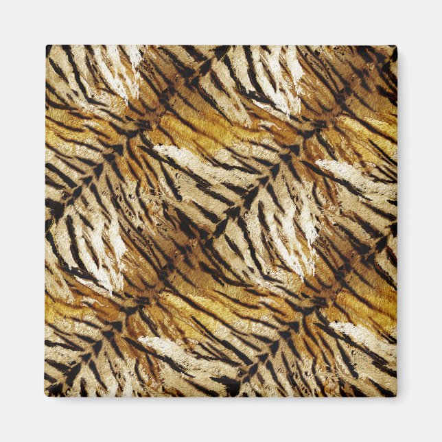 Tigerhaut, stylish, tiger, gestreift, tierischer A Magnet (Vorne)