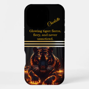 Tigerherrennen im Schatten iPhone 16 Pro Max Hülle