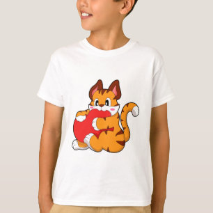 Tigerkatze in Liebe mit Herz.PNG T-Shirt