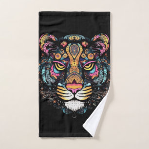 Tigerkopf  badhandtuch set