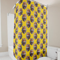 Tigerkopf-Musterdesign Gelb