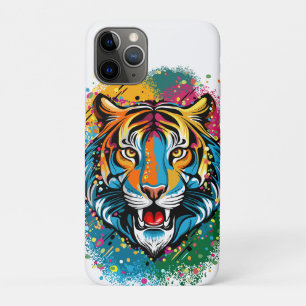 Tigerkopf-Regenbogenfarben-Farbflecken Case-Mate iPhone Hülle