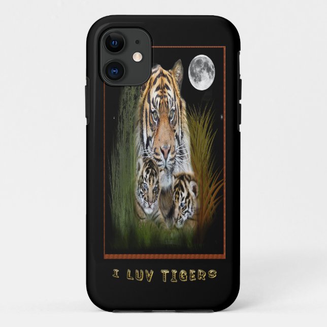 Tigerkunst Case-Mate iPhone Hülle (Rückseite)