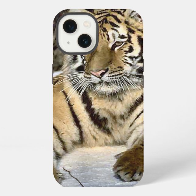 Tigerliebhaber iPhone Hülle (Rückseite)