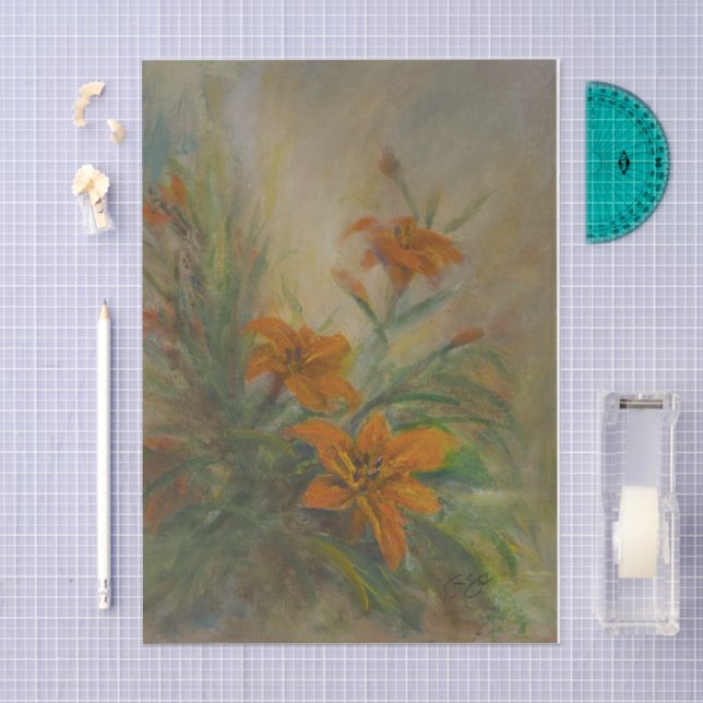 Tigerlilien Seidenpapier (Handwerk)