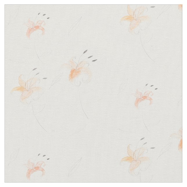 Tigerlilien Stoff (Nahaufnahme)