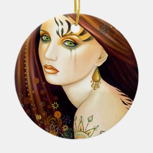 Tigerlily Keramikornament (Vorne)