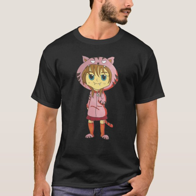 Tigermädchen T-Shirt (Vorderseite)