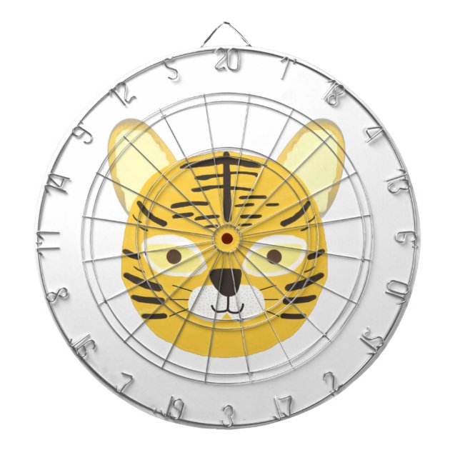 Tigermalerei Dartscheibe (vorne)