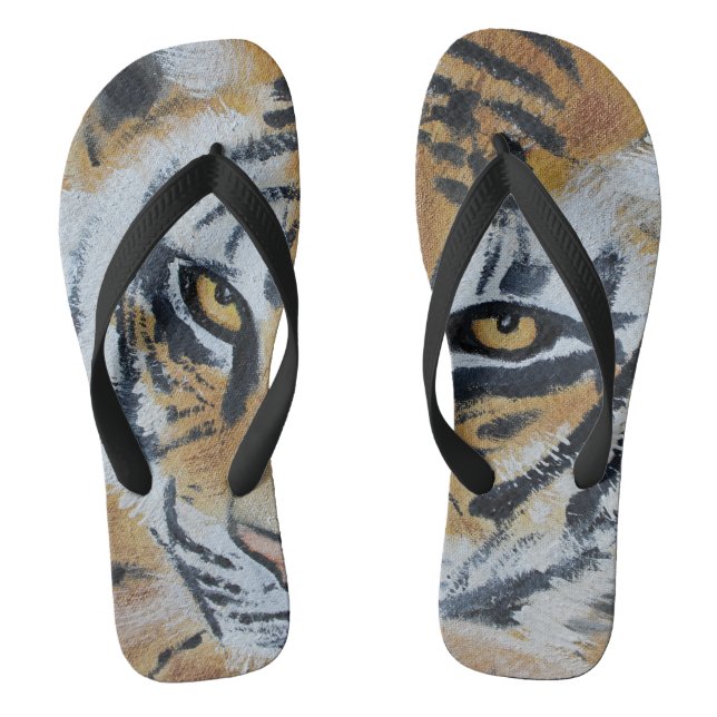 Tigermalerei Flip Flops (Fußbett)