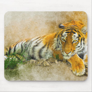 Tigermalerei Mousepad