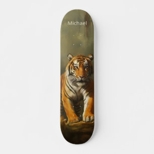 Tigermalerei Skateboard