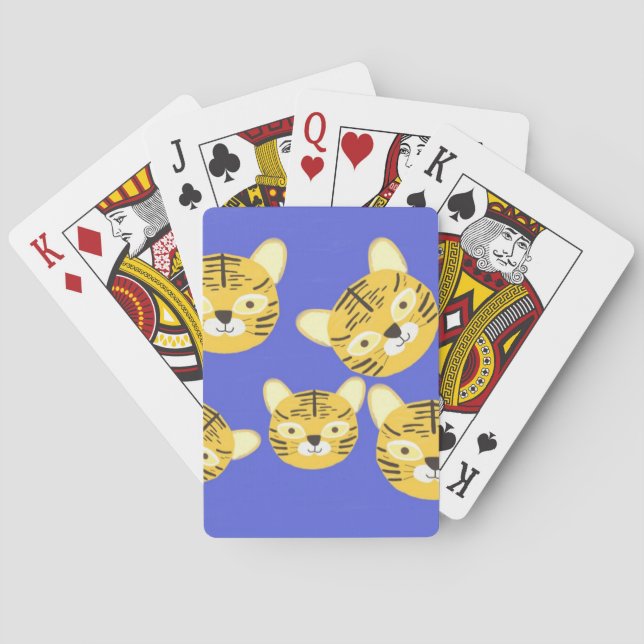 Tigermalerei Spielkarten (Rückseite)