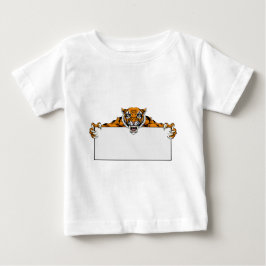 Tigermaskottchenzeichen Baby T-shirt