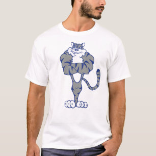 Tigermuskel (blau und grau) T-Shirt
