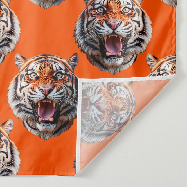 Tigermuster-Design Orange Wandteppich (Von Creator hochgeladen)