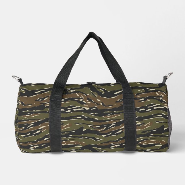 Tigermuster-Tarnmuster Duffle Bag (Vorderseite)