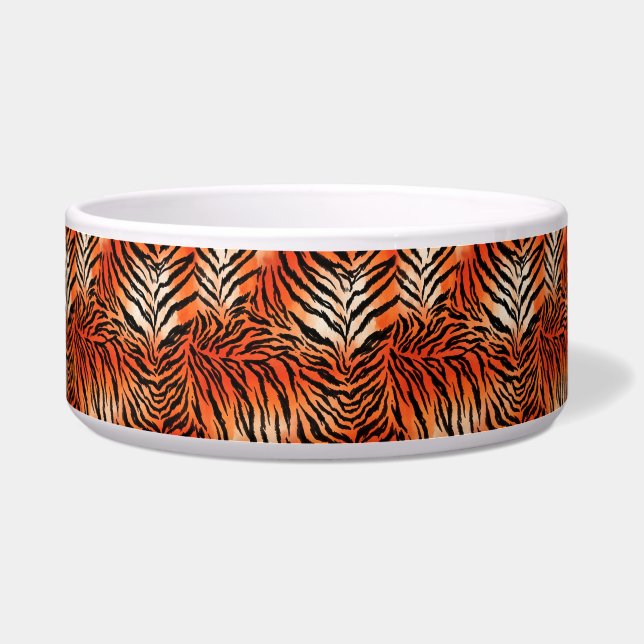 Tigermuster, von Natasha Us   Napf (Vorderseite)