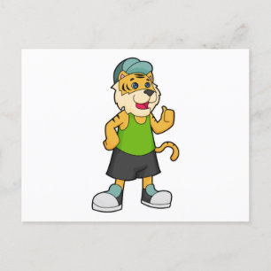 Tigermütze Postkarte
