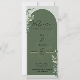 TigerNa Elegante Florale Hochzeits-Einladung Einladung