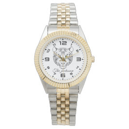 Tigername Glitzer Strap Watch Armbanduhr