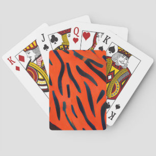 Tigerorange-Druckkarten Spielkarten