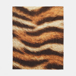 Tigerpelzstruktur Fleecedecke