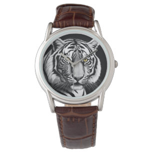 Tigerportrait Armbanduhr