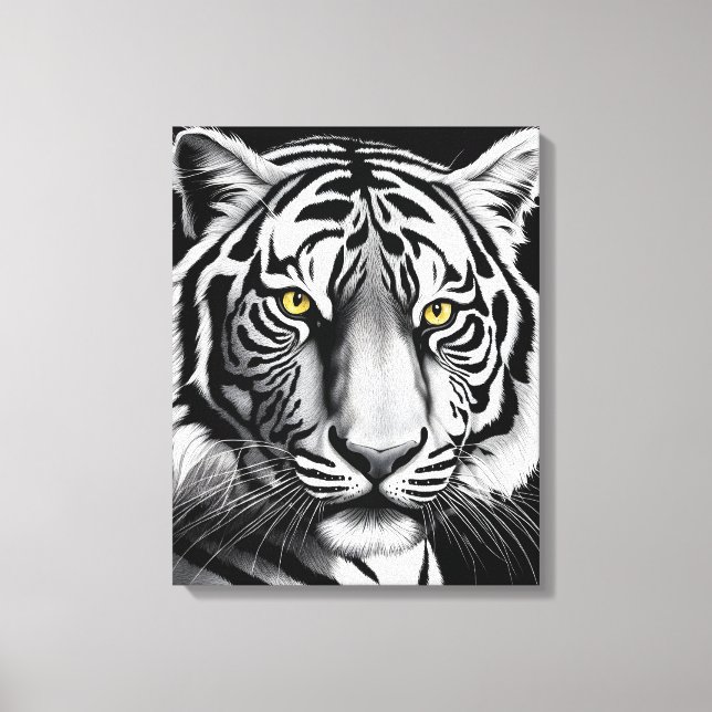 Tigerportrait Leinwanddruck (Vorderseite)