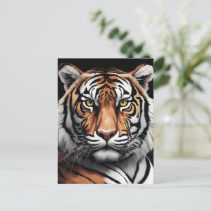 Tigerportrait Postkarte