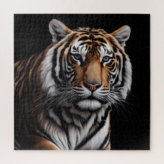 Tigerportrait Puzzle (Vertikal)