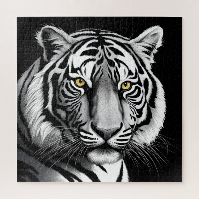Tigerportrait Puzzle (Vertikal)