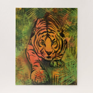 Tigerpuzzle - Malerei Puzzle