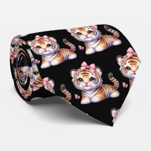 Tigers Adorable Kawaii Niedlich Neck Tie Krawatte