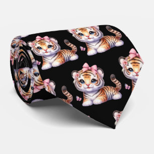 Tigers Adorable Kawaii Süße Schlipse Krawatte