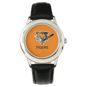 TIGERS Black Watch aus Edelstahl Armbanduhr