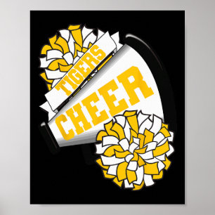 Tigers Cheer Ck Zur Schule Cheerleading-Geist Gy  Poster